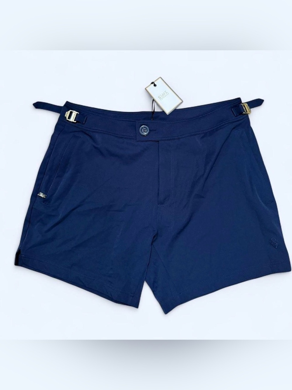 NWT Sink Swimwear Resort Navy Blue Pinnacle Swim Trunks Men’s Size XL